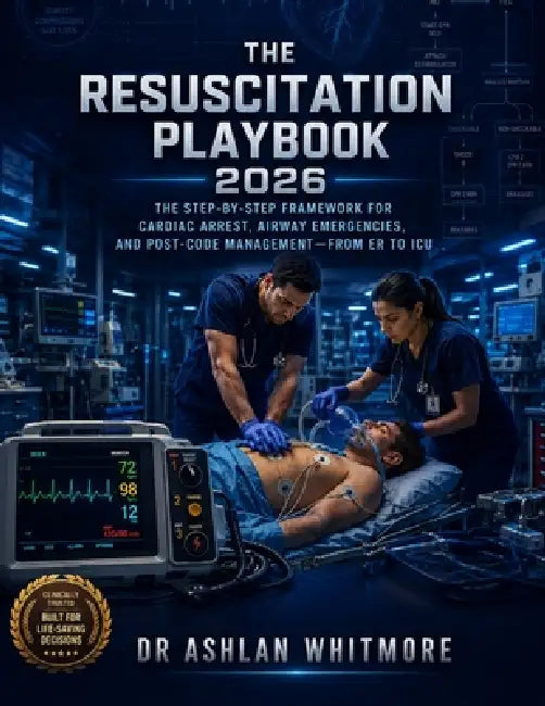 The Resuscitation Playbook 2026: The Step-by-Step Framework for Cardiac Arrest, Airway Emergencies, and Post-Code Management-From ER to ICU by Ashlan Whitmore