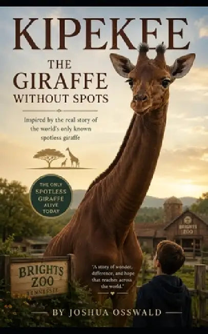Kipekee The Giraffe Without Spots: Inspired by the Real Story of the World's Only Known Spotless Giraffe by Joshua Osswald