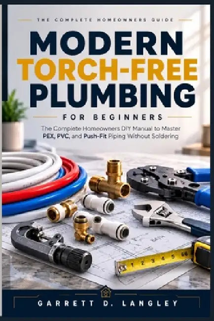 Modern Torch-Free Plumbing for Beginners: The Complete Homeowners DIY Manual to Master PEX, PVC, and Push Fit Piping Without Soldering by Garrett D. Langley