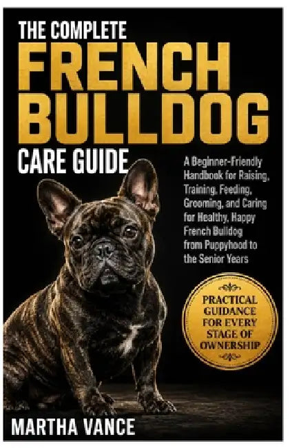 The Complete French Bulldog Care Guide: A Beginner-Friendly Handbook For Raising, Training, Feeding, Grooming, And Caring For A Healthy, Happy French by Martha Vance