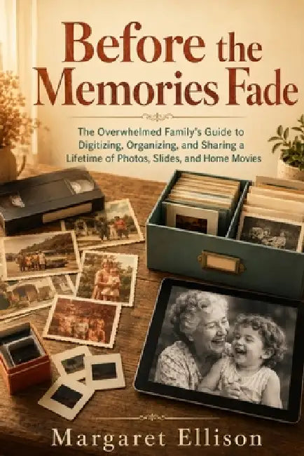 Before the Memories Fade: The Overwhelmed Family's Guide to Digitizing, Organizing, and Sharing a Lifetime of Photos, Slides, and Home Movies by Margaret Ellison
