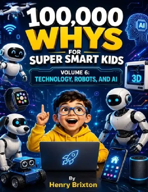 100,000 Whys for Super Smart Kids: Volume 6: Technology, Robots, and AI by Henry Brixton