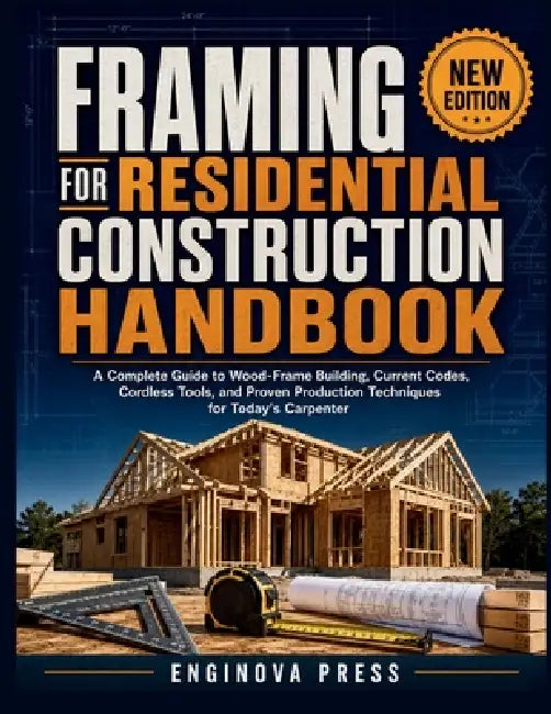 Framing for Residential Construction Handbook: A Complete Guide to Wood-Frame Building, Current Codes, Cordless Tools, and Proven Production Technique by Enginova Press