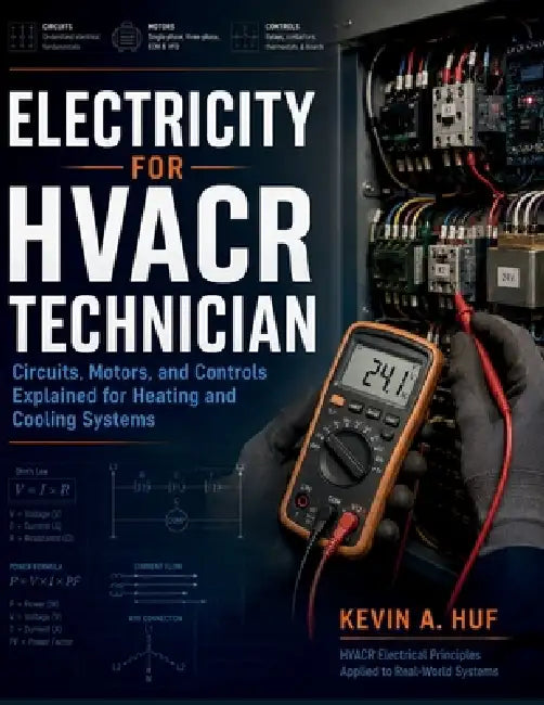 Electricity for Hvacr Technician: Circuits, Motors, and Controls Explained for Heating and Cooling Systems by Kevin A. Huf