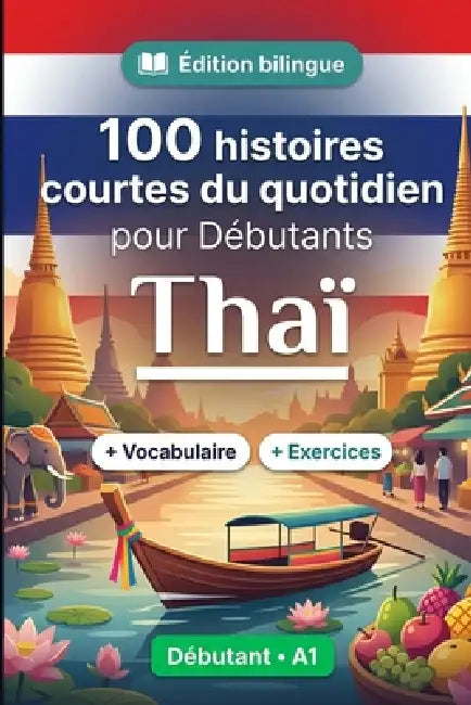 Le thaï pour Débutants A1: 100 histoires courtes du quotidien: Améliorez votre compréhension et expression écrite grâce à des situations bilingues sim by Contenest