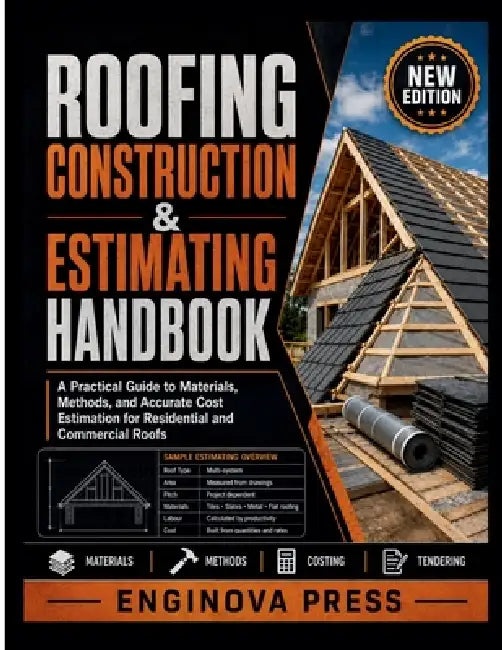 Roofing Construction & Estimating Handbook: A Practical Guide to Materials, Methods, and Accurate Cost Estimation for Residential and Commercial Roofs by Enginova Press
