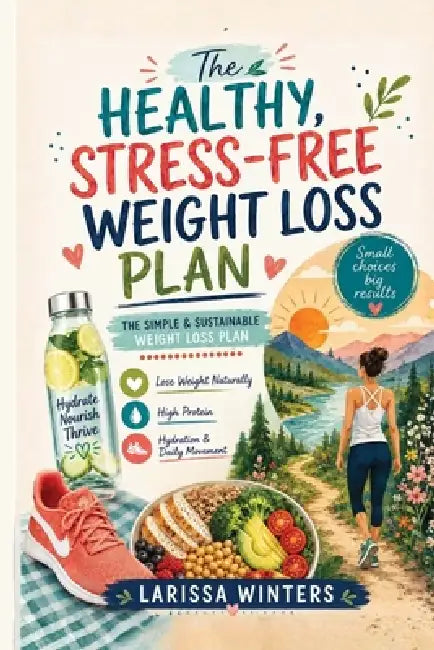 The Healthy Stress-Free Weight Loss Plan: The Simple & Sustainable Weight Loss Plan: Lose Weight Naturally with High Protein, Hydration, and Daily Mov by Larissa Winters