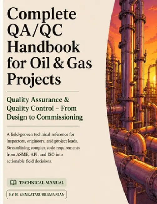 Qa / Qc -Handbook: A Practical Guide to Quality Assurance, Quality Control, Inspection, Welding, NDT, Coating & ISO Management Systems-8.5 X11 by Venkata Subramanian