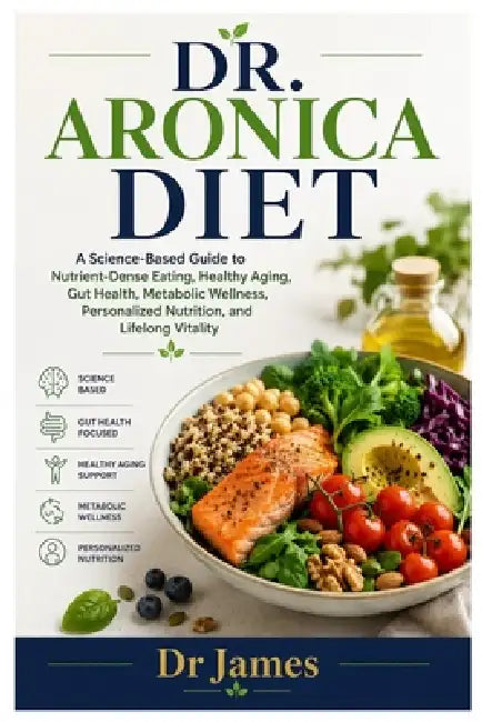 Dr. Aronica Diet: A Science-Based Guide to Nutrient-Dense Eating, Healthy Aging, Gut Health, Metabolic Wellness, Personalized Nutrition, and Lifelong by James