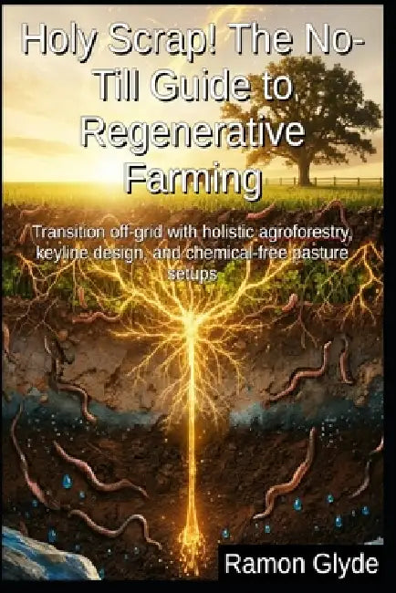 Holy Scrap! The No-Till Guide to Regenerative Farming: Transition off-grid with holistic agroforestry, keyline design, and chemical-free pasture setup by Ramon Glyde