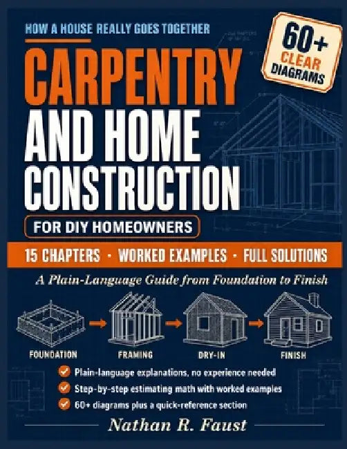 Carpentry and Home Construction for DIY Homeowners: A Plain-Language Guide from Foundation to Finish by Nathan R. Faust