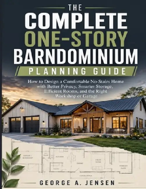 The Complete One-Story Barndominium Planning Guide: How to Design a Comfortable No-Stairs Home with Better Privacy, Smarter Storage, Efficient Rooms, by George A. Jensen