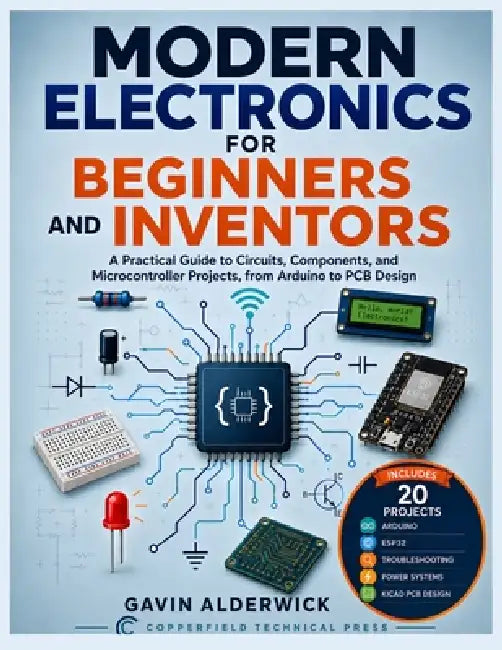 Modern Electronics for Beginners and Inventors: A Practical Guide to Circuits, Components, and Microcontroller Projects, from Arduino to PCB Design by Copperfield Technical Press, Gavin Alderwick