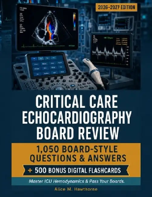 Critical Care Echocardiography Board Review: 1,050 Questions and Answers for ICU Hemodynamics and Certification Prep by Alice M. Hawthorne