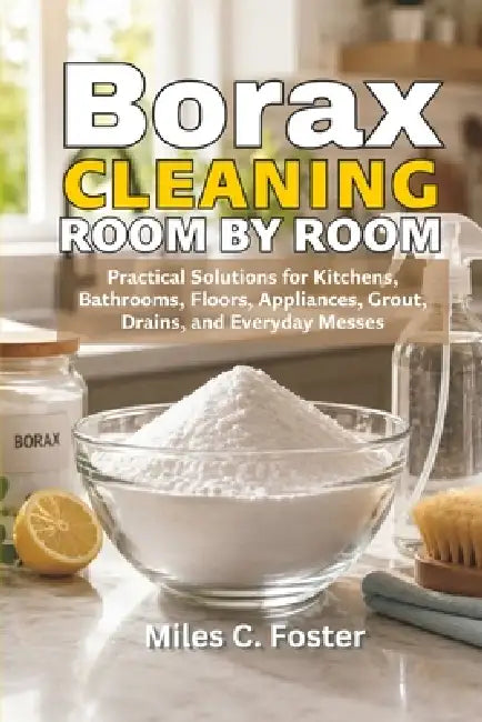 Borax Cleaning Room by Room: Practical Solutions for Kitchens, Bathrooms, Floors, Appliances, Grout, Drains, and Everyday Messes by Miles C. Foster