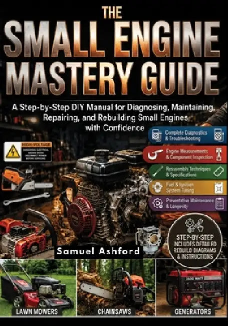 The Small Engine Mastery Guide: A Step-by-Step DIY Manual for Diagnosing, Maintaining, Repairing, and Rebuilding Small Engines with Confidence by Samuel Ashford