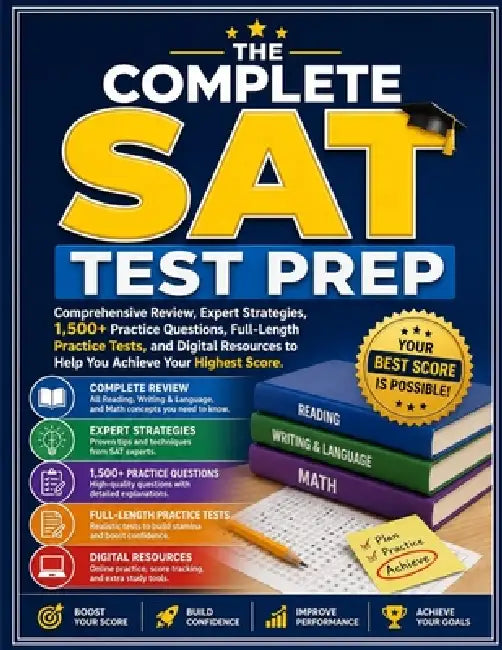 The Complete SAT Test Prep: Comprehensive Review, Expert Strategies, 1,500+ Practice Questions, Full-Length Practice Tests, and Digital Resources to H by Alan M. Tripp