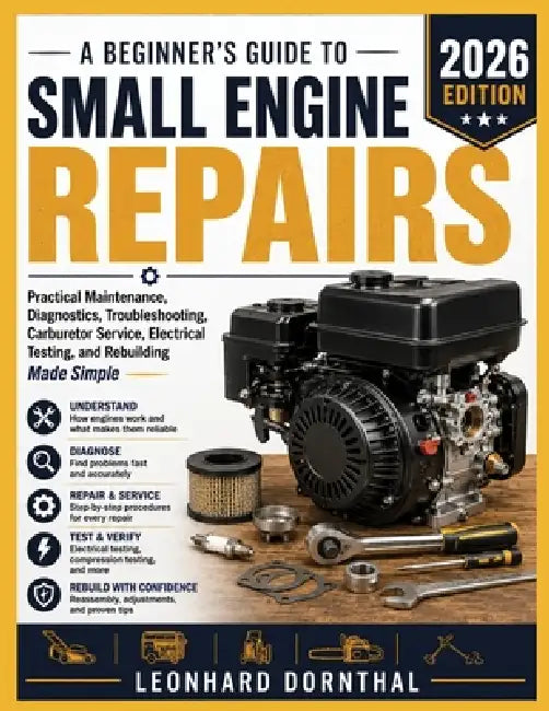 A Beginner's Guide to Small Engine Repairs: Practical Maintenance, Diagnostics, Troubleshooting, Carburetor Service, Electrical Testing, and Rebuildin by Leonhard Dornthal