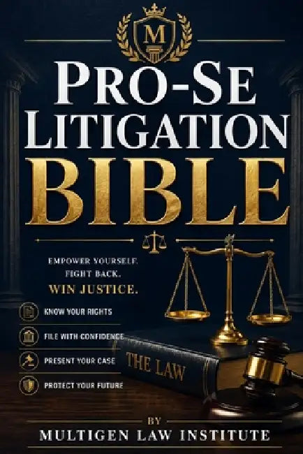 The Pro-Se Litigation Bible: How to Represent Yourself in Civil Court and Win - Without a $5,000 Lawyer by Multigen Law Library
