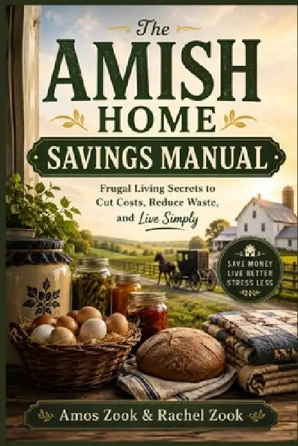 The Amish Home Savings Manual: Frugal Living Secrets to Cut Costs, Reduce Waste, and Live Simply by Rachel E. Zook, Amos H. Zook