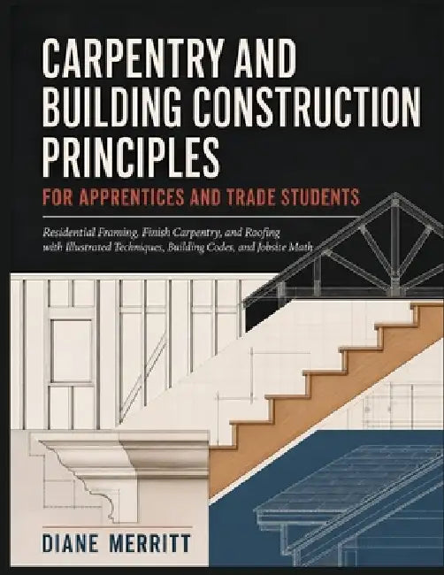 Carpentry and Building Construction Principles for Apprentices and Trade Students: Residential Framing, Finish Carpentry, and Roofing with Illustrated by Diane Merritt
