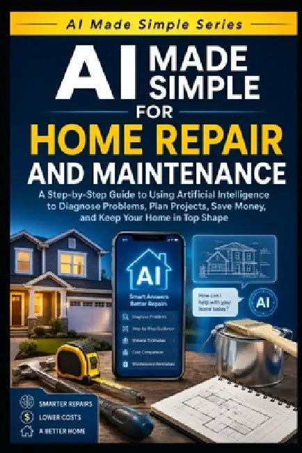AI Made Simple for Home Repair and Maintenance: Step-by-step Guide to Using Artificial Intelligence to Diagnose Problems, Plan Projects, Save Money, a by Knowledge Made Simple