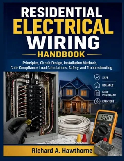Residential Electrical Wiring Handbook: Principles, Circuit Design, Installation Methods, Code Compliance, Load Calculations, Safety, and Troubleshoot by Richard A. Hawthorne