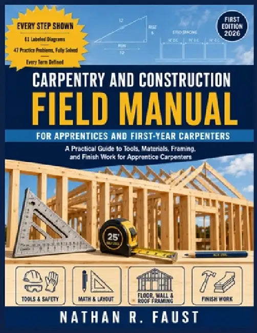 Carpentry and Construction Field Manual: A Practical Guide to Tools, Materials, Framing, and Finish Work for Apprentice Carpenters by Nathan R. Faust