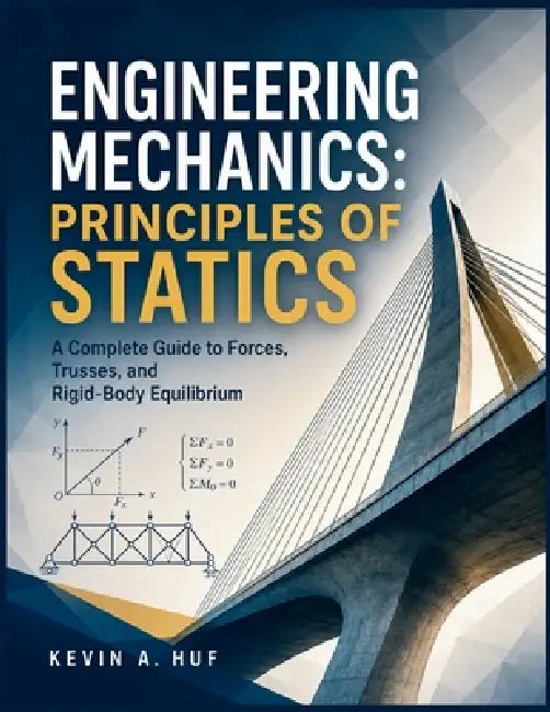 Engineering Mechanics: PRINCIPLES OF STATICS: A Complete Guide to Forces, Trusses, and Rigid-Body Equilibrium by Kevin A. Huf