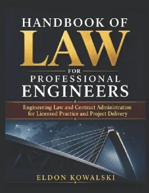 Handbook of Law for Professional Engineers: Engineering Laws and Contract Administration for Licensed Practice and Project Delivery. by Eldon Kowalski