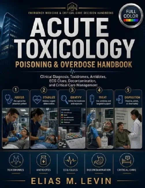 Acute Toxicology Poisoning & Overdose Handbook: Clinical Diagnosis, Toxidromes, Antidotes, ECG Clues, Decontamination, and Critical Care Management by Elias M. Levin