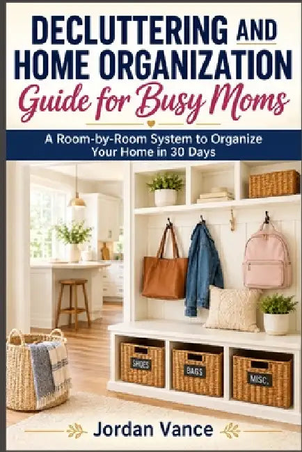 Decluttering and Home Organization Guide for Busy Moms: A Room-by-Room System to Organize Your Home in 30 Days by Jordan Vance