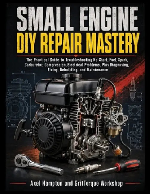 Small Engine DIY Repair Mastery: The Practical Guide to Troubleshooting No-Start, Fuel, Spark, Carburetor, Compression, Electrical Problems, Plus Diag by Grittorque Workshop, Axel Hampton