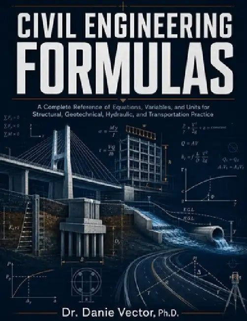 Civil Engineering Formulas: A Complete Reference of Equations, Variables, and Units for Structural, Geotechnical, Hydraulic, and Transportation Practi by Danie Vector