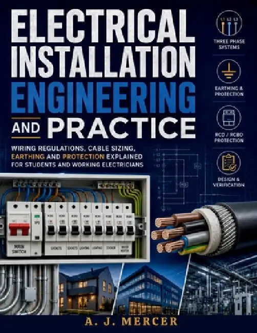 Electrical Installation Engineering and Practice: Wiring Regulations, Cable Sizing, Earthing and Protection Explained for Students and Working Electri by A. J. Mercer