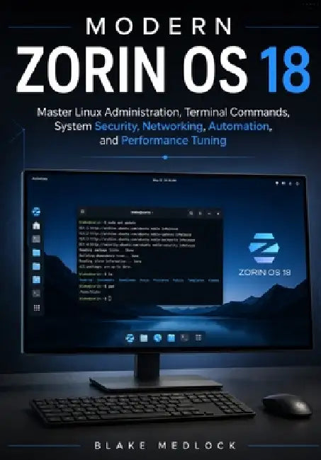 Modern Zorin OS 18: Master Linux Administration, Terminal Commands, System Security, Networking, Automation, and Performance Tuning by Blake Medlock