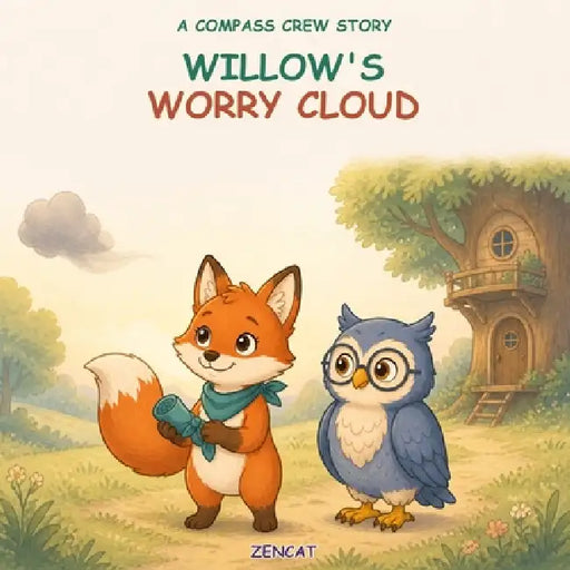 Willows Worry Cloud by Zencat Color