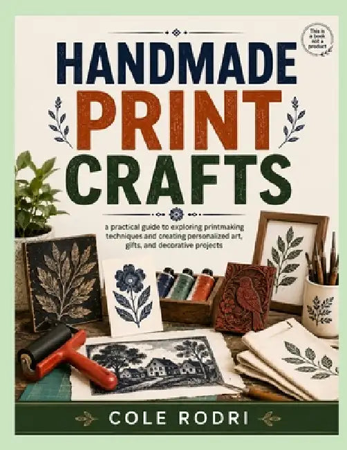 Handmade Print Crafts: a practical guide to exploring printmaking techniques and creating personalized art, gifts, and decorative projects by Cole Rodri