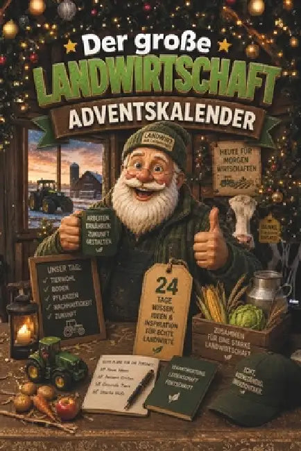 Der große Landwirtschafts-Adventskalender: Buch-Adventskalender mit Rätseln, Knobeleien & Geschichte als Geschenk für Landwirte by Nico Wichtel