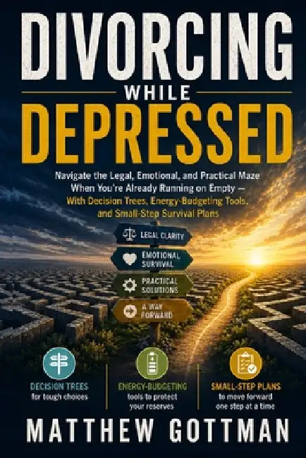 Divorcing While Depressed: Navigate the Legal, Emotional, and Practical Maze When You're Already Running on Empty - With Decision Trees, Energy-Budget by Matthew Gottman
