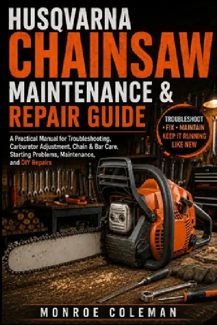 Husqvarna Chainsaw Maintenance & Repair Guide: A Practical Manual for Troubleshooting, Carburetor Adjustment, Chain & Bar Care, Starting Problems, Mai by Monroe Coleman