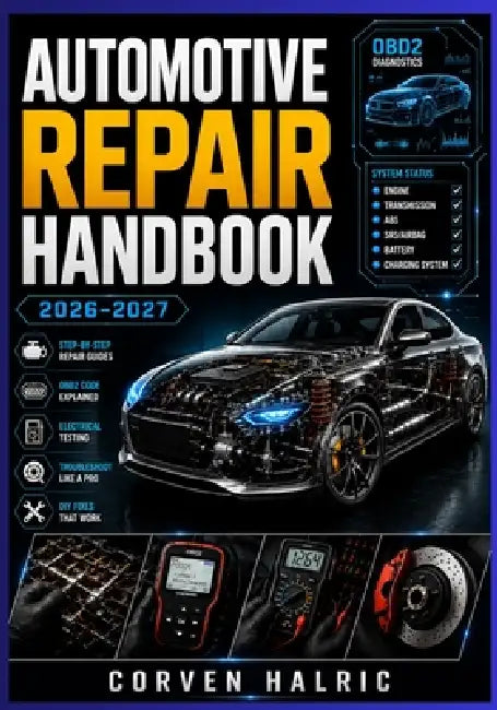 Automotive Repair Handbook 2026-2027: A Practical Guide to Vehicle Maintenance, OBD2 Diagnostics, Electrical Testing, Troubleshooting, and DIY Fixes by Corven Halric
