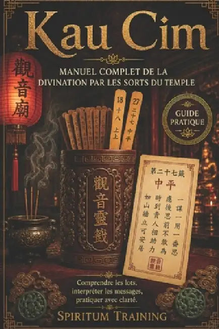 Kau CIM: Les cent bâtonnets numérotés: Manuel complet de la divination par les sorts du temple by Spiritum Training