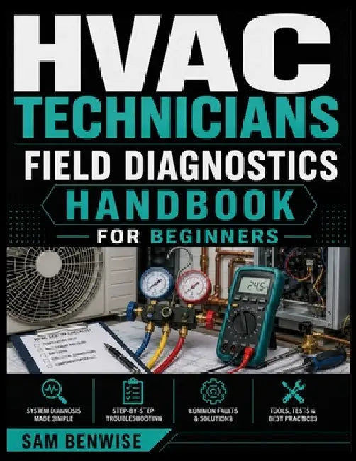 HVAC Technicians Field Diagnostics Handbook For Beginners: Practical Troubleshooting and System Testing for Residential and Light Commercial Equipment by Sam Benwise