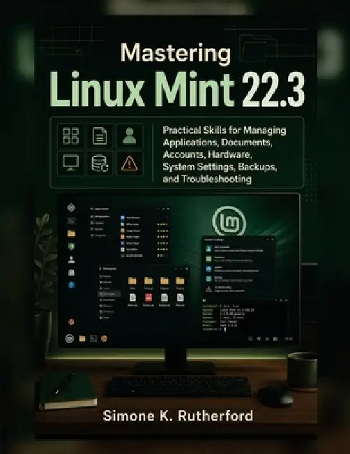 Mastering Linux Mint 22.3: Practical Skills for Managing Applications, Documents, Accounts, Hardware, System Settings, Backups, and Troubleshooting by Simone K. Rutherford