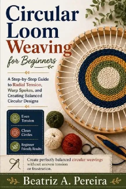 Circular Loom Weaving for Beginners: A step-by-step approach to radial tension, warp spokes, and off-loom transitions by Beatriz A. Pereira