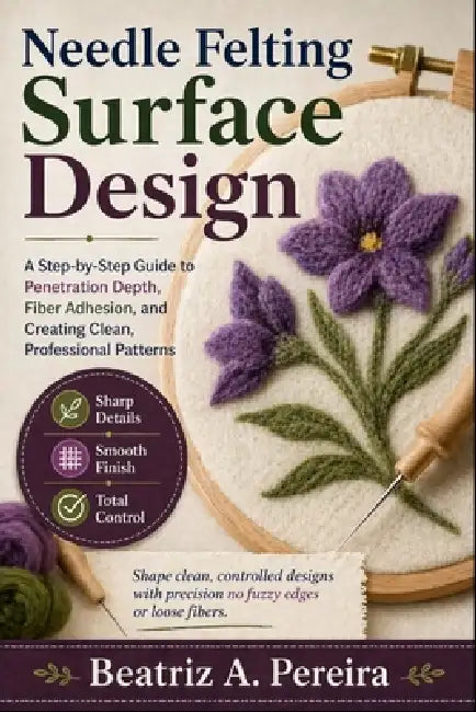 Needle Felting Surface Design: Learn penetration depth, fiber adhesion, and pattern development at your own pace by Beatriz A. Pereira