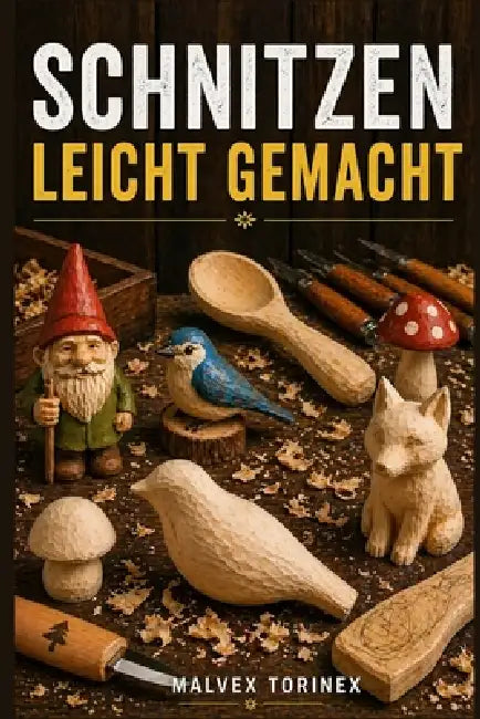Schnitzen Leicht Gemacht: Schritt-für-Schritt-Anleitung für Anfänger zu Schnitzprojekten mit Vorlagen, Messertechniken, Holzauswahl und sicheren Schne by Malvex Torinex