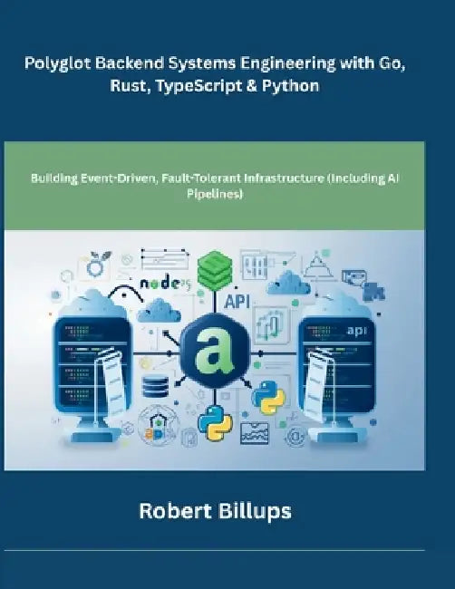 Polyglot Backend Systems Engineering with Go, Rust, TypeScript & Python: Building Event-Driven, Fault-Tolerant Infrastructure (Including AI Pipelines) by Robert Billups