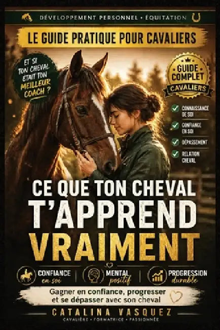 Ce Que Ton Cheval T'Apprend Vraiment: Le guide inspirant pour cavaliers: confiance en soi, mental, progression et relation avec son cheval by Catalina Vasquez